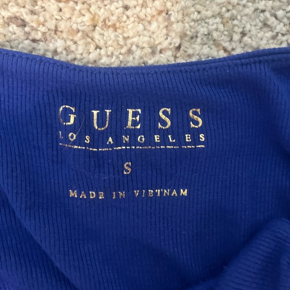 Royal blue maxi dress with cut outs in the side - Picture 3 of 3